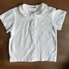 familiar 襟付きポロシャツ 100 ホワイト　女の子