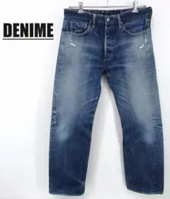 DENIME ドゥニーム 66 セルビッチ デニムパンツ 34 黄耳 紙パッチ