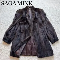 美品✨ 高級サガロイヤル 女優襟 ミンクコート ブラウン L 2025年最新】saga ミンク コートの人気アイテム - メルカリ