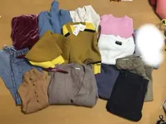 レディース服 13点 まとめ売り 秋冬 ニット 人気ブランド入り