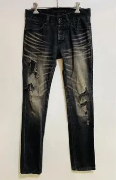 FUGA 00’ｓ y2k ブラック ダメージ加工 デニム パンツ