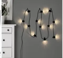 IKEAイケア/SVARTRA／電球電飾ガーランド