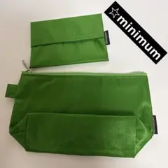 minimum ポーチ 2点セット グリーンのサムネイル