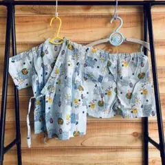 90cm 綿100% 甚平とショートパンツセット