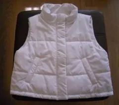 ダウンベスト白
