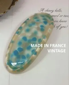 フランス ヴィンテージ モザイク テラゾー調 バレッタ 古着 Y2Kのサムネイル