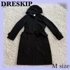 DRESKIP （ドレスキップ） 毛混フード付きロングコート ウエストマークのサムネイル