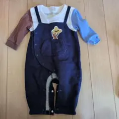 petit main おさるのジョージ ロンパース 80