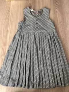 H&M チェック柄 ノースリーブワンピース 140