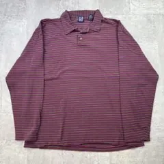 90s 00s OLDGAP ヴィンテージボーダーポロシャツ Mのサムネイル