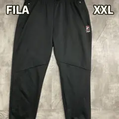 FILA ジャージ パンツ 黒 ワンポイント ロゴ 刺繍 ストリート【き476】のサムネイル