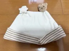 ベビー帽子　オーガニックコットン100％　42cm オフホワイト色