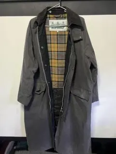 Barbour バブアー　ロングオイルドコート　サイズ38のサムネイル