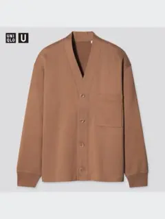 UNIQLO U スウェット カーディガン ブラウン XXL