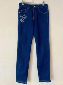 【美品】mezzo piano メゾピアノ　デニムパンツ　160㎝
