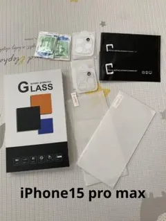 iPhone15 pro max フィルム ２枚 カメラフィルム ２枚