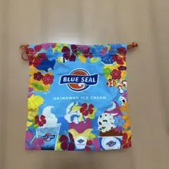BLUE SEAL 沖縄アイスクリーム 巾着袋