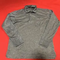BURTLE 長袖ポロシャツ グレー メンズ　サイズL
