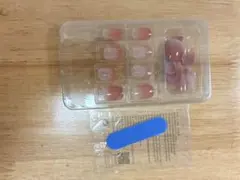 ピンク系グラデーションネイルチップ10個入り