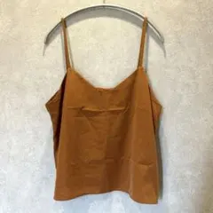 earth music&ecology キャミソール トップス 重ね着 オレンジ