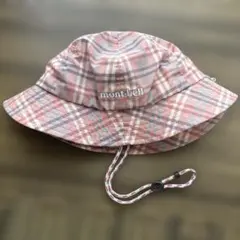 モンベル キッズ チェック帽子