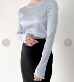 【期間限定価格】JUNOAH メロウプリーツカットソー