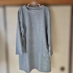 大きいサイズ　長袖カットソーワンピース ポケット付き！美品♪