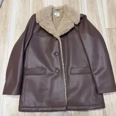 ユニクロ　裏ボアフェイクレザージャケット