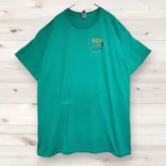 ギルダン プリント Ｔシャツ 丸首 半袖 Ｌ 緑 綿混 ストリート ユニセックス