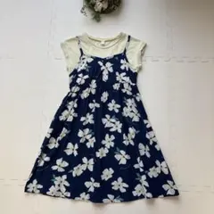 après les cours アプレレクール　花柄　 ワンピース 130