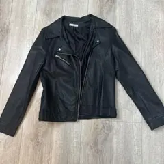 オリーブデオリーブ　レザージャケット　Mサイズのサムネイル