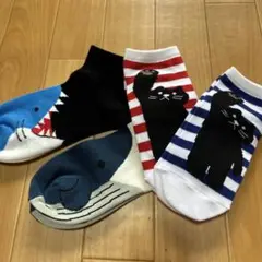 【未使用】　レディース　ジュニア　ソックス　4足セット　靴下　ショート丈