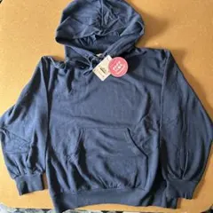 未使用　裏起毛ネイビー パーカーLサイズ