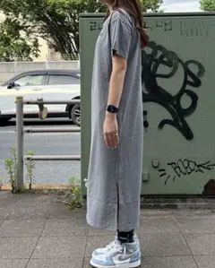 ザ ノースフェイス【吸水速乾】ショートスリーブワンピースクルー Lサイズ 美品