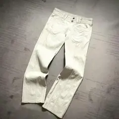 デザイン最高 NICOLE CLUB ストレートデニム y2k オフホワイト