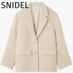 【SNIDEL】オーバーサイズバリエジャケット テーラード 白　2024 F