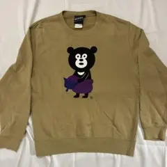 【美品】BEAMS T ビームス　トレーナー ベージュ クマ