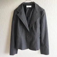 ✨any Sis✨テーラードジャケット スーツ ストライプ グレー オフィス