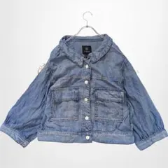 ダブルクローゼット Ｇジャン デニムジャケット ボリューム袖 バックレースアップ