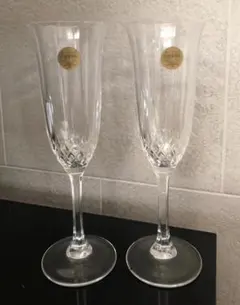 おまとめ300円お値下げ【未使用品】カプリクリスタル シャンパングラス ペア