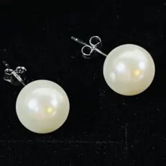 925純銀製 真珠パール ピアス　10mm シンプル フォーマル 入学式　卒業式