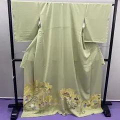 【正絹】未仕立て　蘇州（相良 汕頭）刺繍 六通 袋帯 鳳凰　フォーマル 訪問着 正絹】未仕立て 蘇州（相良 汕頭）刺繍 六通 袋帯 鳳凰 フォーマル