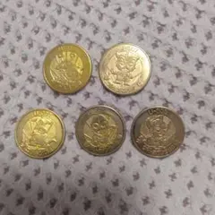 ゲームセンターのコイン　5枚　　No.2