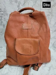 Diu ディウ 3wayオイルレザーバッグ 本革　シボ革　リュック ショルダー