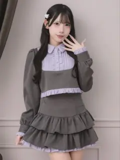 pium ヨーク切替ドーリープリーツセットアップ - メルカリ