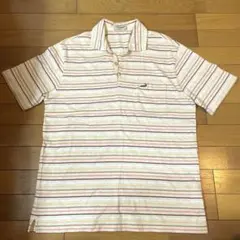 4829 ポロシャツ　ボーダー　クロコダイル