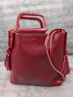 【極美品】BARCOS バルコス 2WAY ハンドバッグ ショルダーバッグ