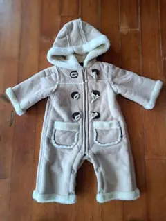 美品　冬用 ロンパース フード付きコート