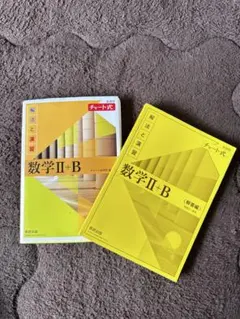 【ほぼ未使用】黄色チャート 新課程 数学Ⅱ+B 2冊セット