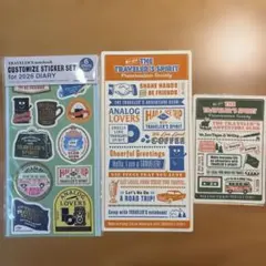 トラベラーズノート　ステッカー下敷きセット
